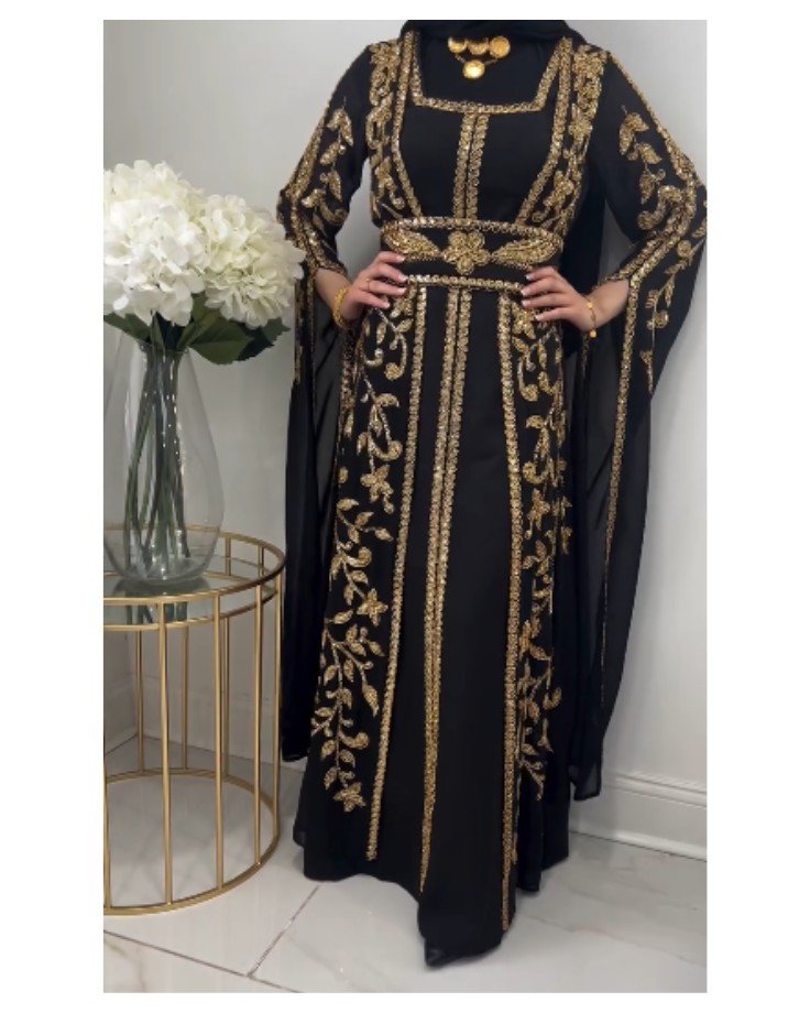 black-moroccan-kaftan-gold-floral-embroidery-eid-wedding-dress (1)