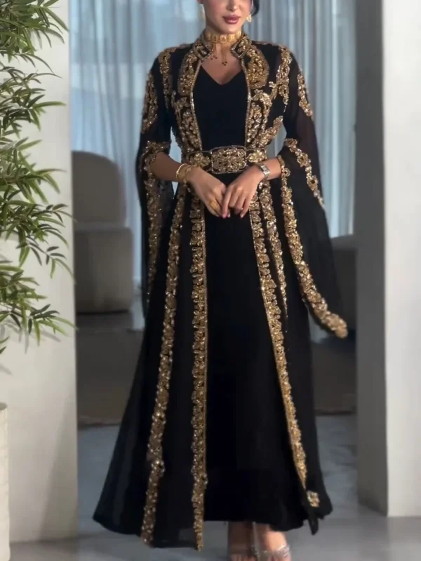 elegant-black-moroccan-kaftan-gold-embroidery-eid-wedding-gown (5)